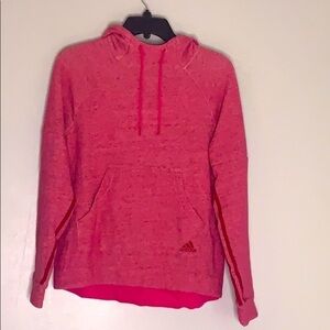 Adidas Drop Shoulder Hooded Active Sweatshirt Medium pink